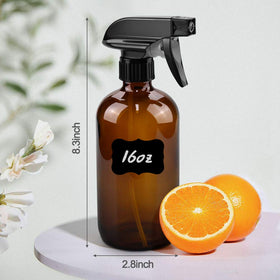 Side view of Worldgsb 16oz glass spray bottle