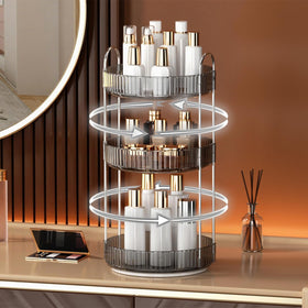 Side view of YCIA&DONE 3-tier makeup organizer