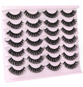 Side view of zanlufly False Eyelashes in packaging