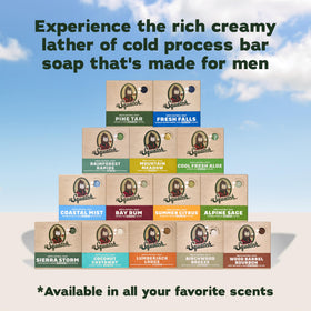Sierra Storm bar soap from Dr. Squatch with fresh scent