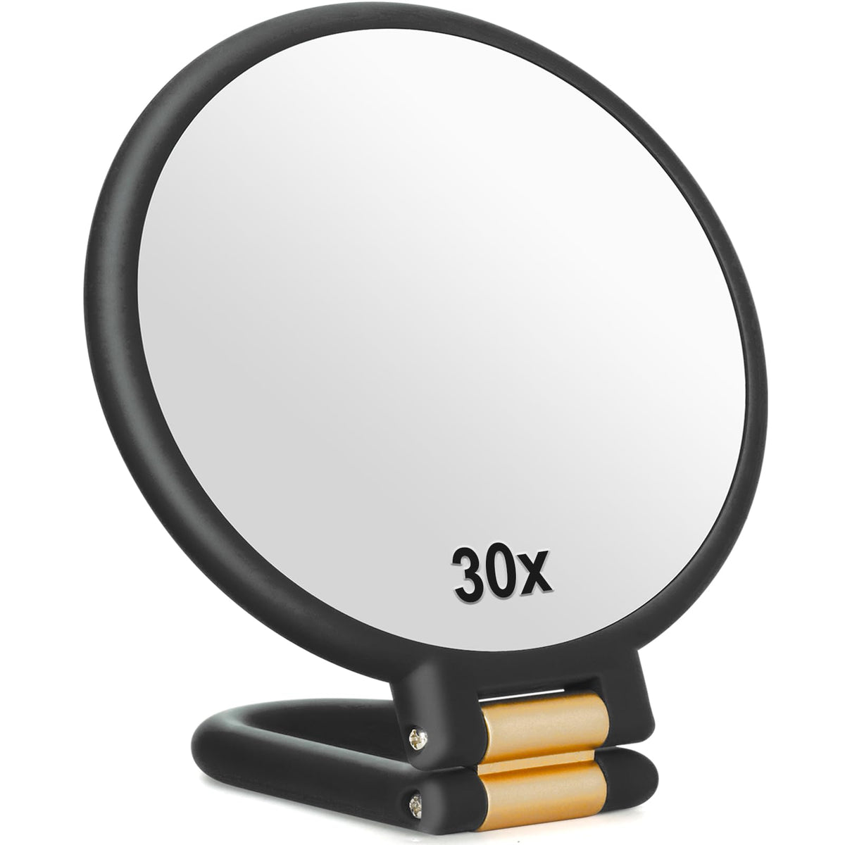 Sifolo 30x Magnifying Mirror front view with adjustable handle