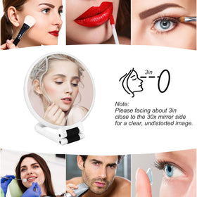 Sifolo 30x Magnifying Mirror in use for makeup application