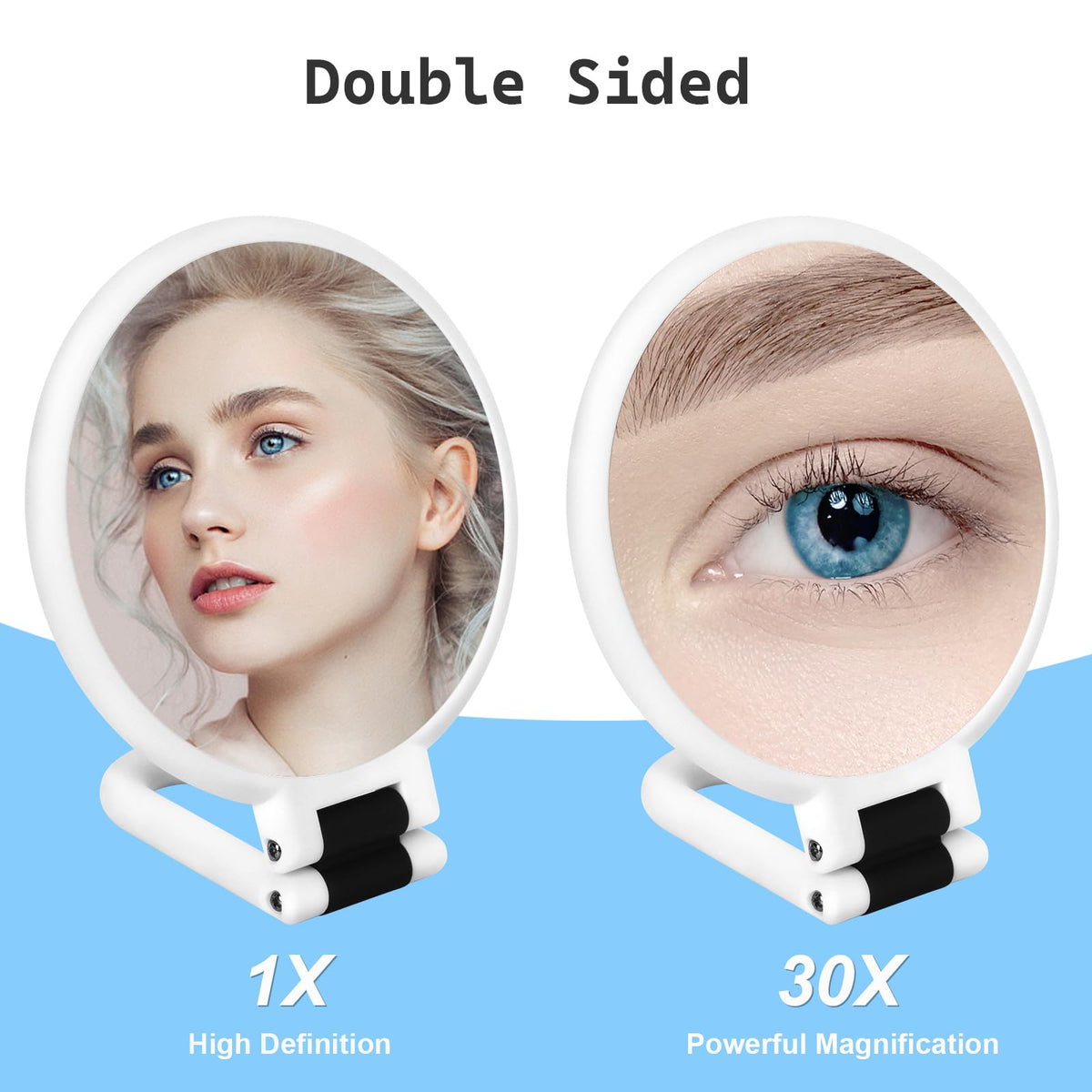 Sifolo 30x Magnifying Mirror showing 1x and 30x sides