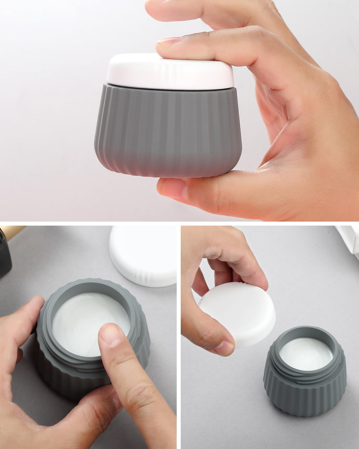 Silicone cream jar from Mrsdry travel bottles kit