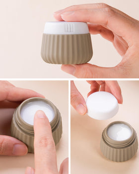 Silicone cream jars from Mrsdry toiletries kit
