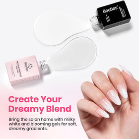 silicone nail brush from beetles Blooming Gel set