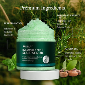 Silicone scalp massager included with VOERUY Scalp Scrub