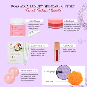 Silk sleep mask and gua sha tool included in the spa gift set