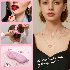 Silk Sleep Mask and Satin Hair Tie from LILY ROY spa gift set