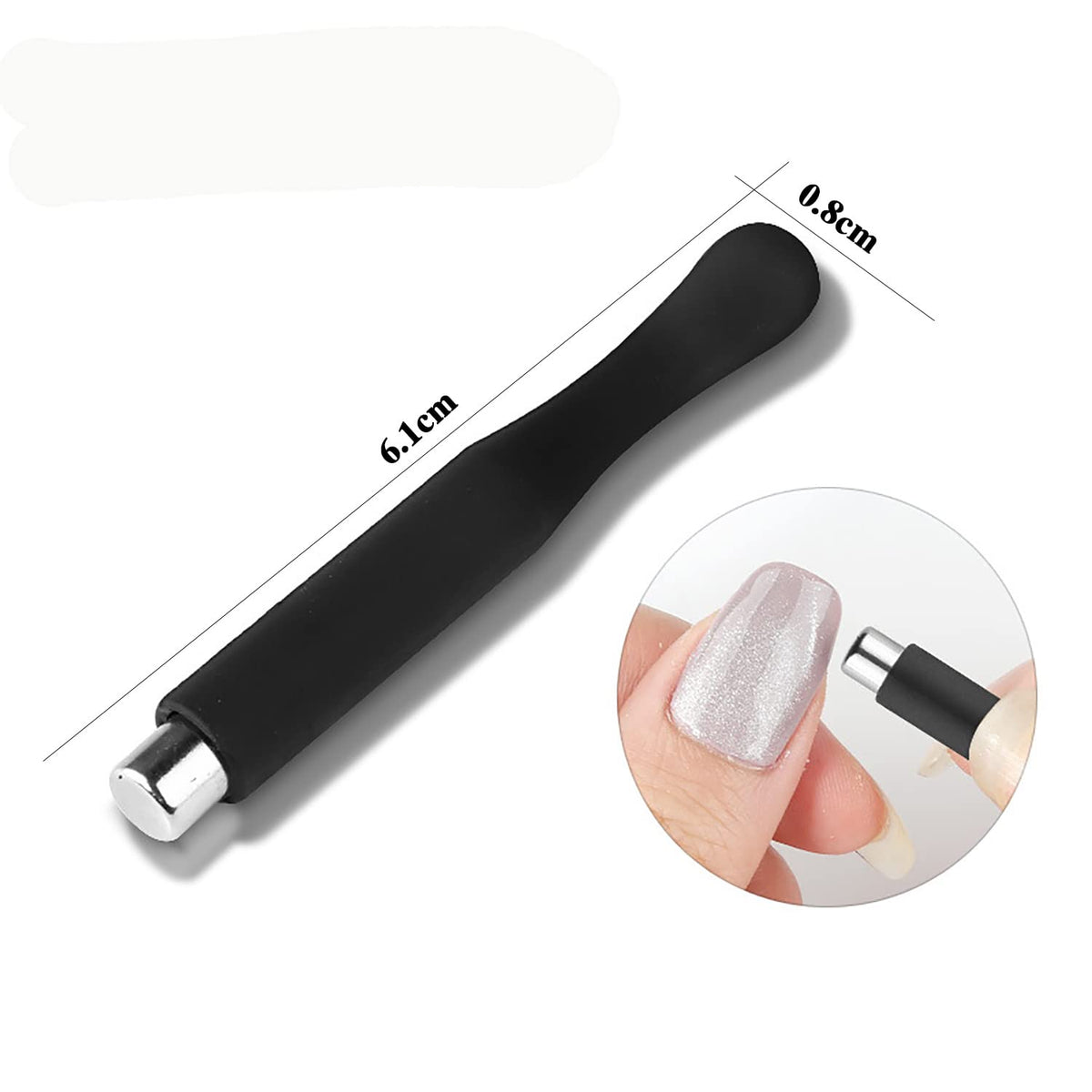 SILPECWEE cat eye magnets in use on nails