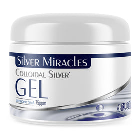 Silver Miracles Colloidal Silver Gel 4 Oz front view