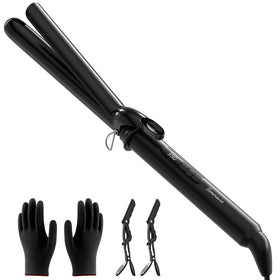 SimerSure 1 Inch Curling Iron front view with LED display