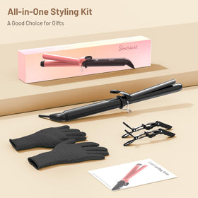 SimerSure Curling Iron displayed on a vanity