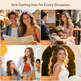 SimerSure Curling Iron with 360 degree rotating cord