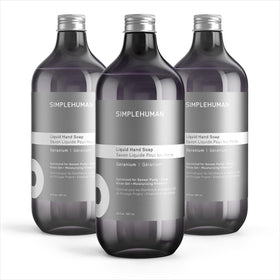 simplehuman Geranium Liquid Hand Soap Refill 3-Pack front view