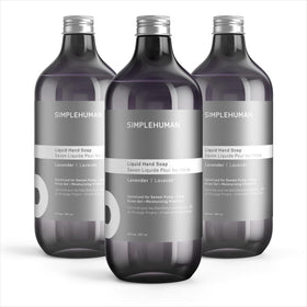 simplehuman Lavender Liquid Hand Soap Refill 3-Pack front view