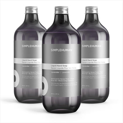 simplehuman Lavender Liquid Hand Soap Refill 3-Pack front view