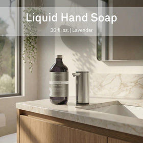 simplehuman Lavender Liquid Hand Soap Refill 30 fl oz back view