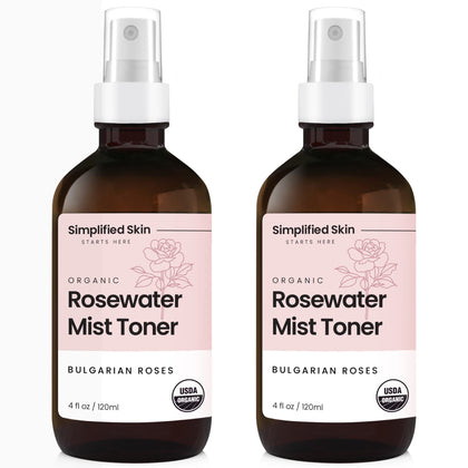 Simplified Skin Rose Water Spray front view with label