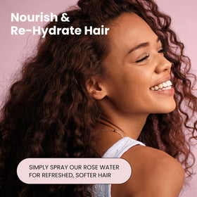 Simplified Skin Rose Water Spray in lifestyle setting