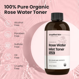 Simplified Skin Rose Water Spray packaging details