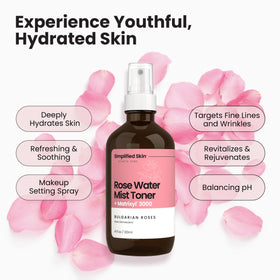 Simplified Skin Rose Water Spray showing nozzle