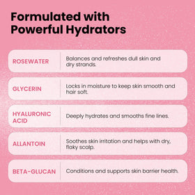 Simplified Skin Rosewater and Glycerin Spray mist application