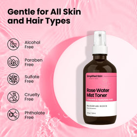 Simplified Skin Rosewater and Glycerin Spray packaging details