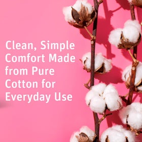 Simply Soft Cotton Rounds packaging side view
