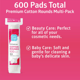 Simply Soft Cotton Rounds showing 4-layer design