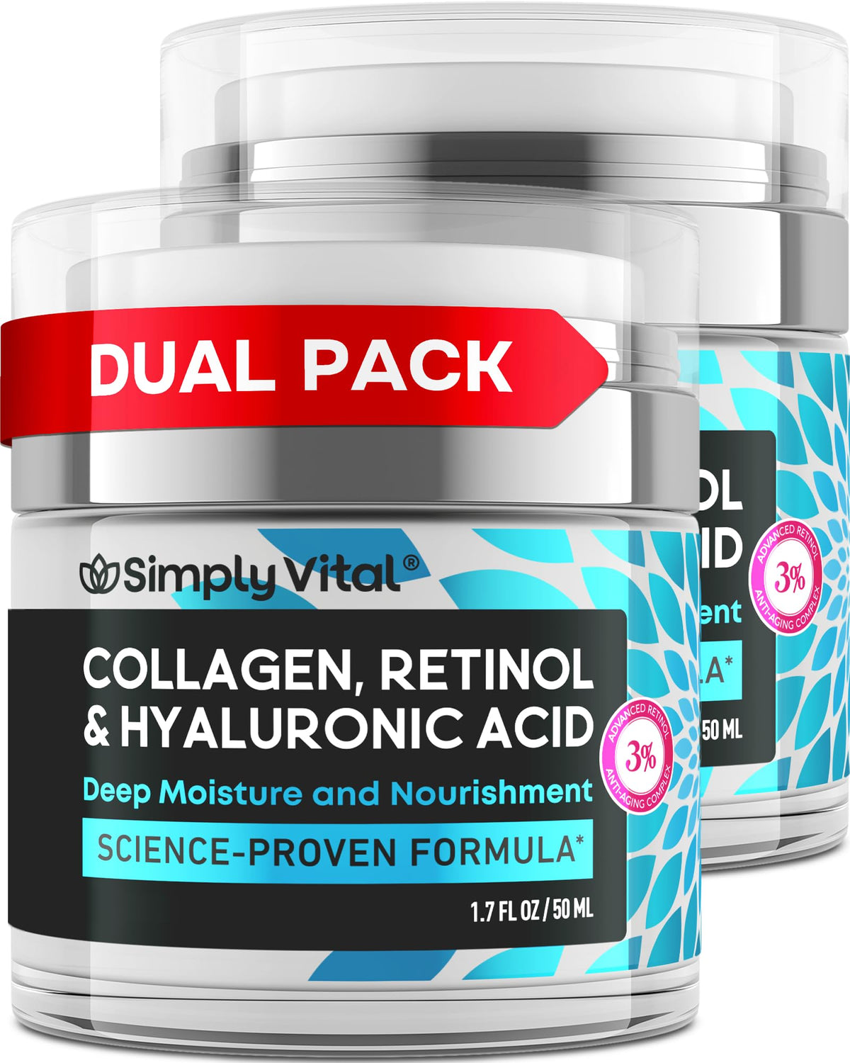 SimplyVital Face Moisturizer 1.7 oz front view