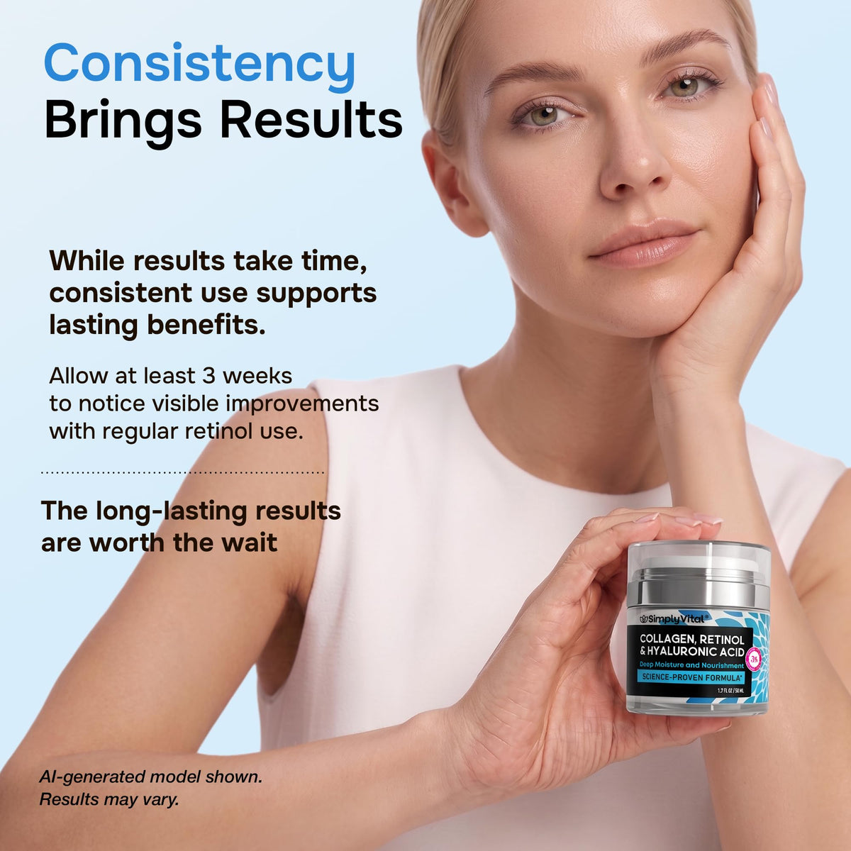 SimplyVital Face Moisturizer 1.7 oz with natural ingredients