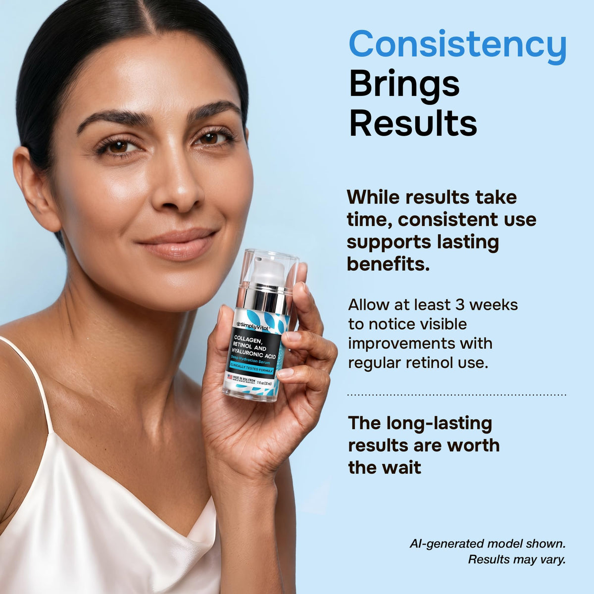 SimplyVital Retinol Collagen Face Serum packaging