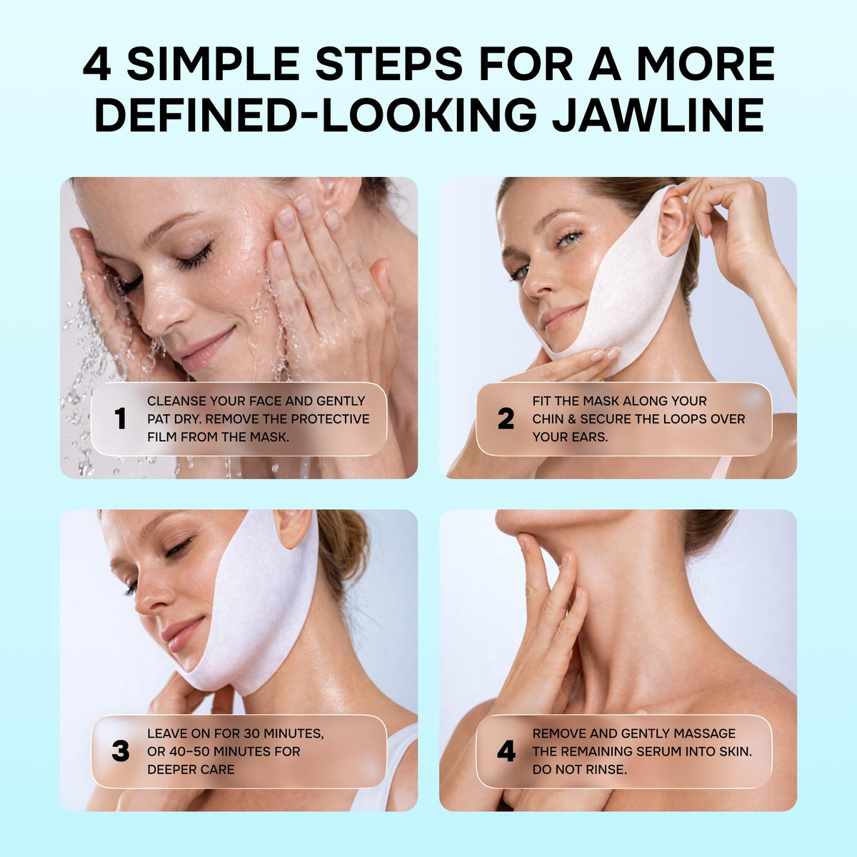 SimplyVital V Line Lifting Mask application process