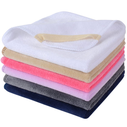 SINLAND Brushed Microfiber Facial Cloths in blue, front view
