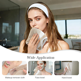 SINLAND face towel displayed on a bathroom counter