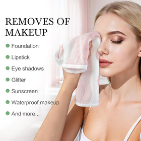 SINLAND face towel folded neatly on a bathroom counter
