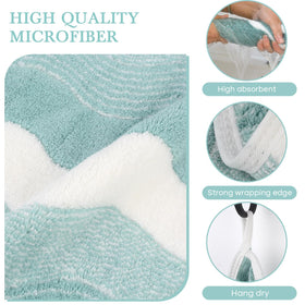 SINLAND face towel hanging on a hook for easy drying
