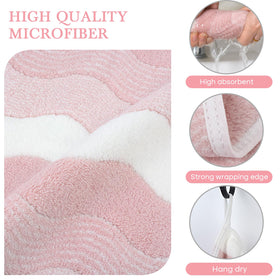 SINLAND face towel with sewn ring for easy hanging