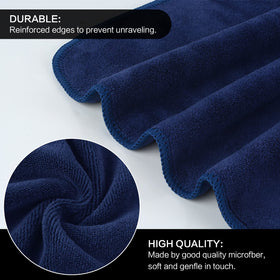 SINLAND microfiber cloth in use for makeup removal