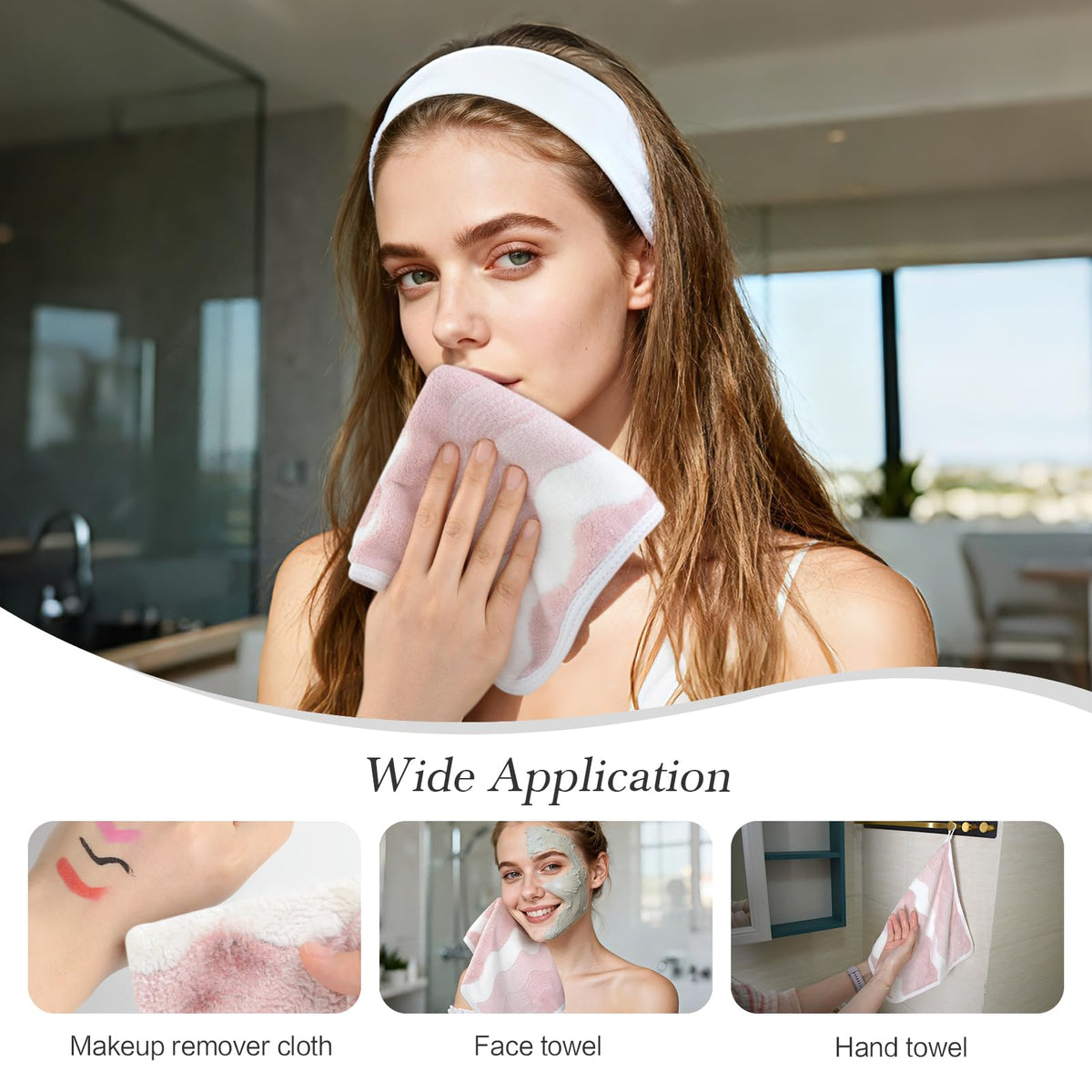 SINLAND microfiber face towel in a gym setting