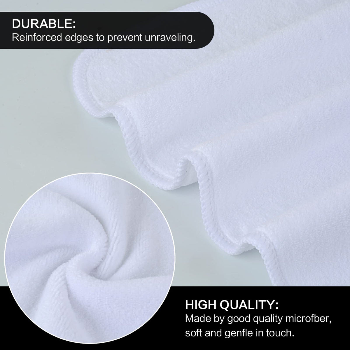SINLAND Microfiber Facial Cloth in use for makeup removal