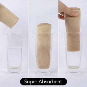 SINLAND Microfiber Facial Cloth in use for makeup removal