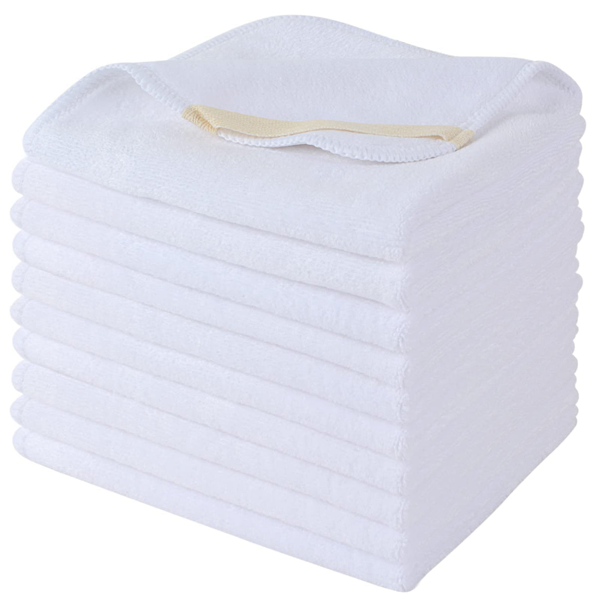 SINLAND Microfiber Facial Cloths 10 Pack front view