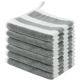 SINLAND Microfiber Facial Cloths 12x12 inch pack front view