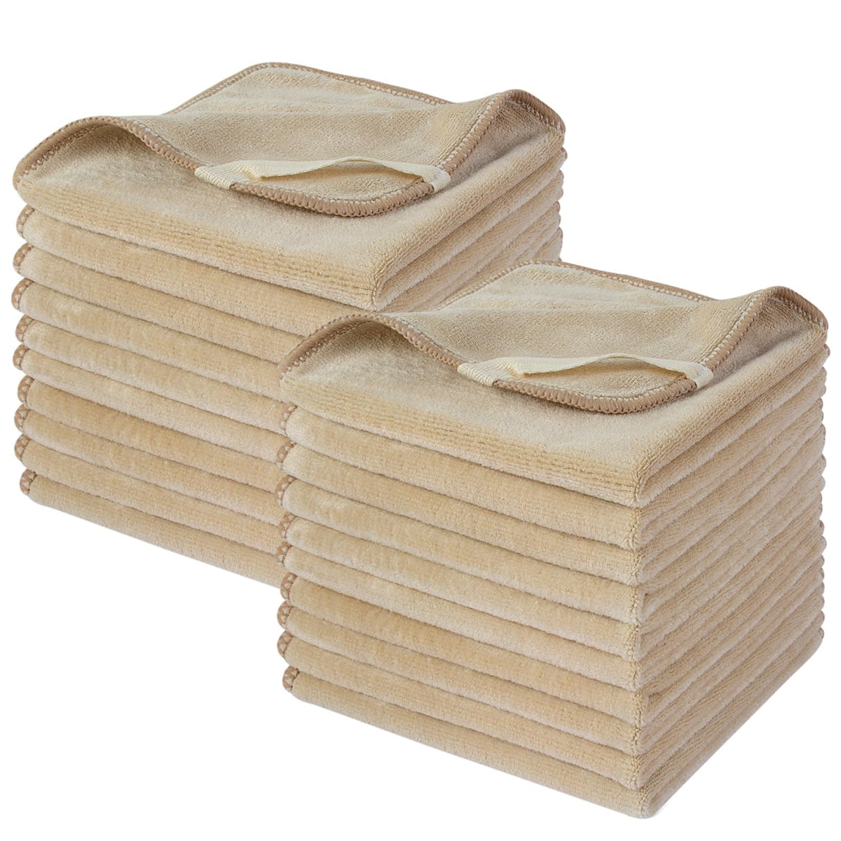 SINLAND Microfiber Facial Cloths 12x12 inch soft washcloths front view