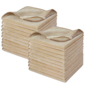 SINLAND Microfiber Facial Cloths 12x12 inch soft washcloths front view