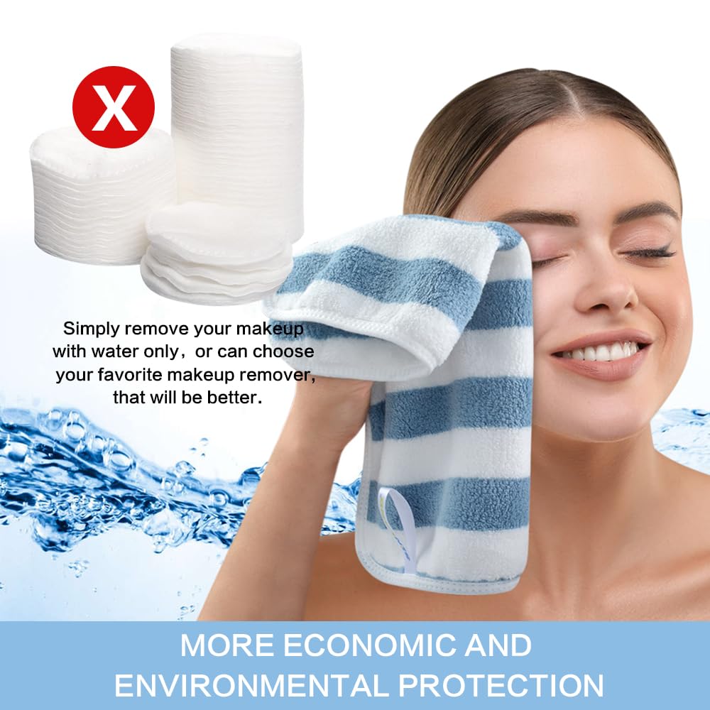 SINLAND Microfiber Facial Cloths displayed with light soap