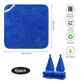 SINLAND Microfiber Facial Cloths displayed with skincare products