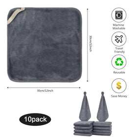 SINLAND Microfiber Facial Cloths displaying fast drying feature